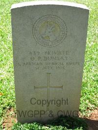 Dar Es Salaam War Cemetery - Dunbar, Quintin Pringle